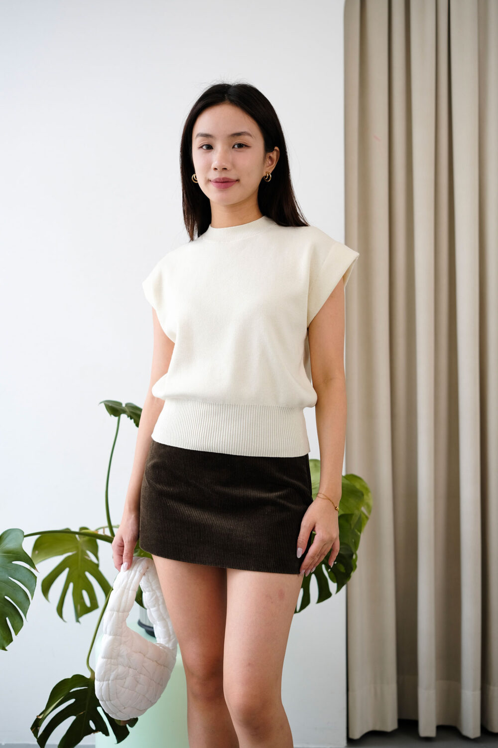 Front Welt Pocket Corduroy Skirt - Image 6